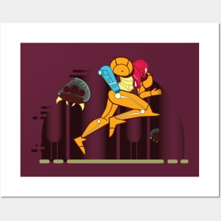 Minimalist Samus Posters and Art